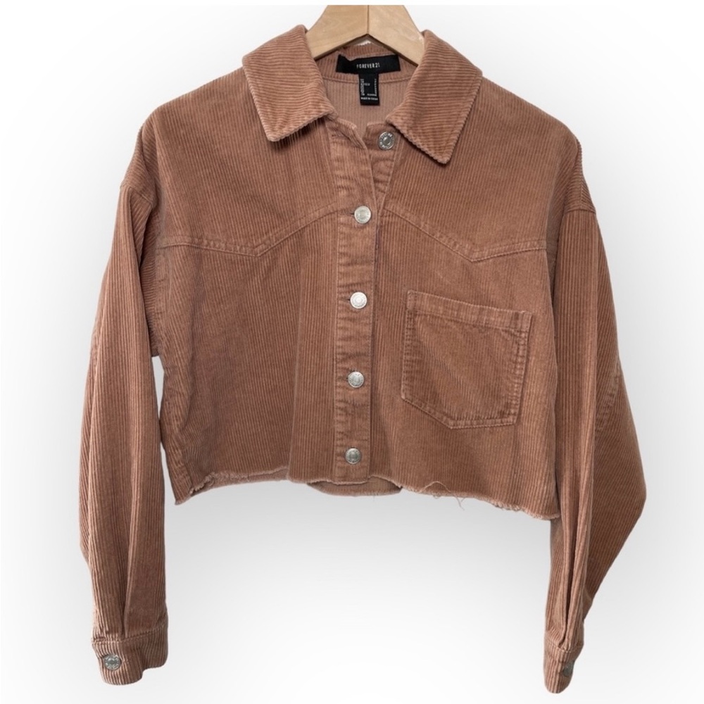 Cropped corduroy jacket